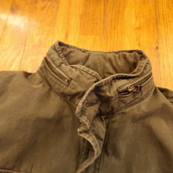 GAP Army Green Military Style Jacket w/Hood Women's Size Small - Picture 13 of 16